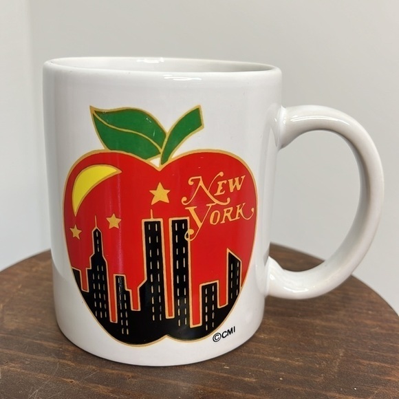Big Apple Twin Towers New York Vintage Coffee Cup State Mug - Picture 2 of 8